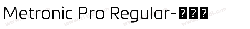 Metronic Pro Regular字体转换